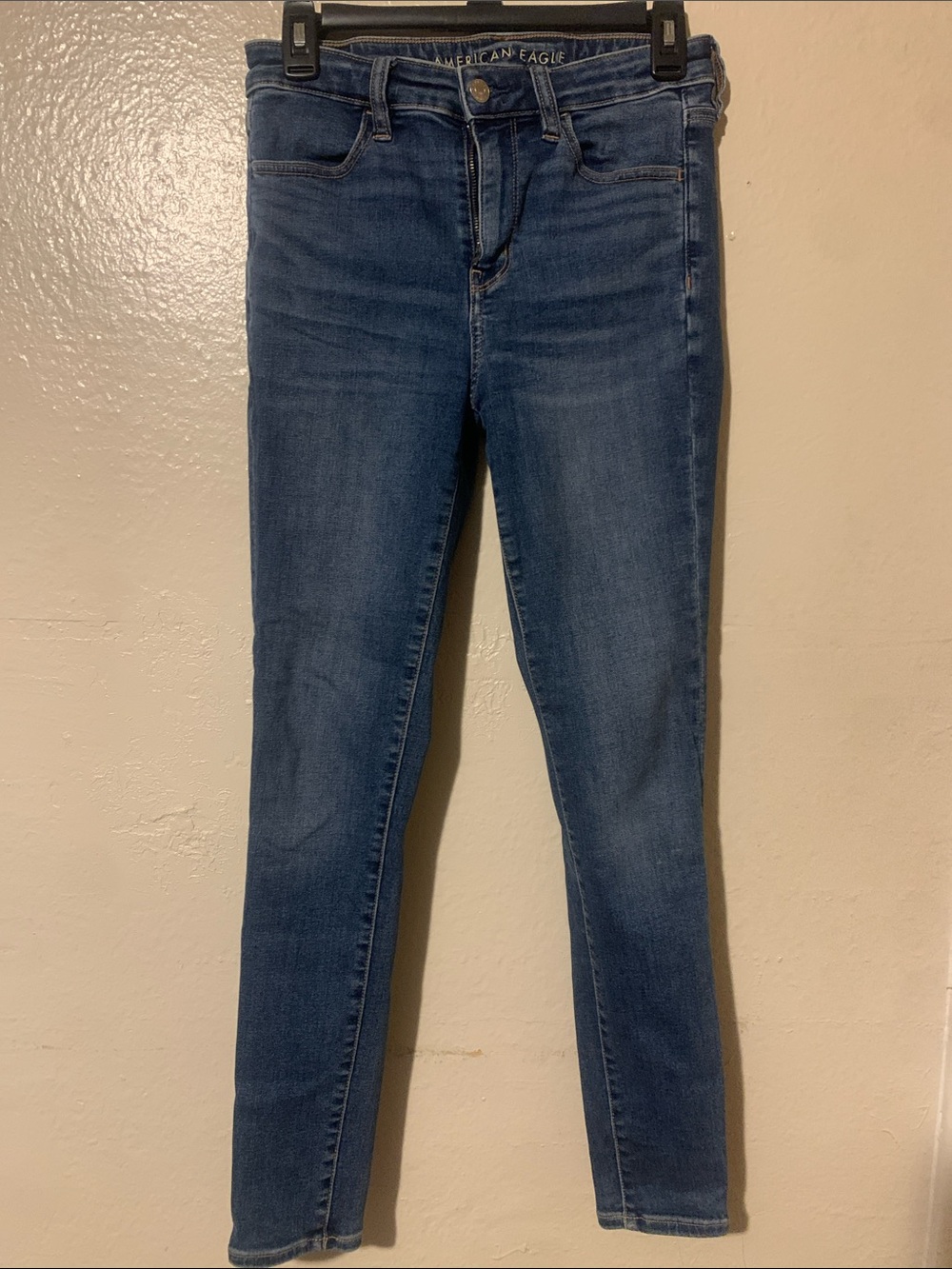 American Eagle Outfitters Dark Blue Hi Rise Jeggings
